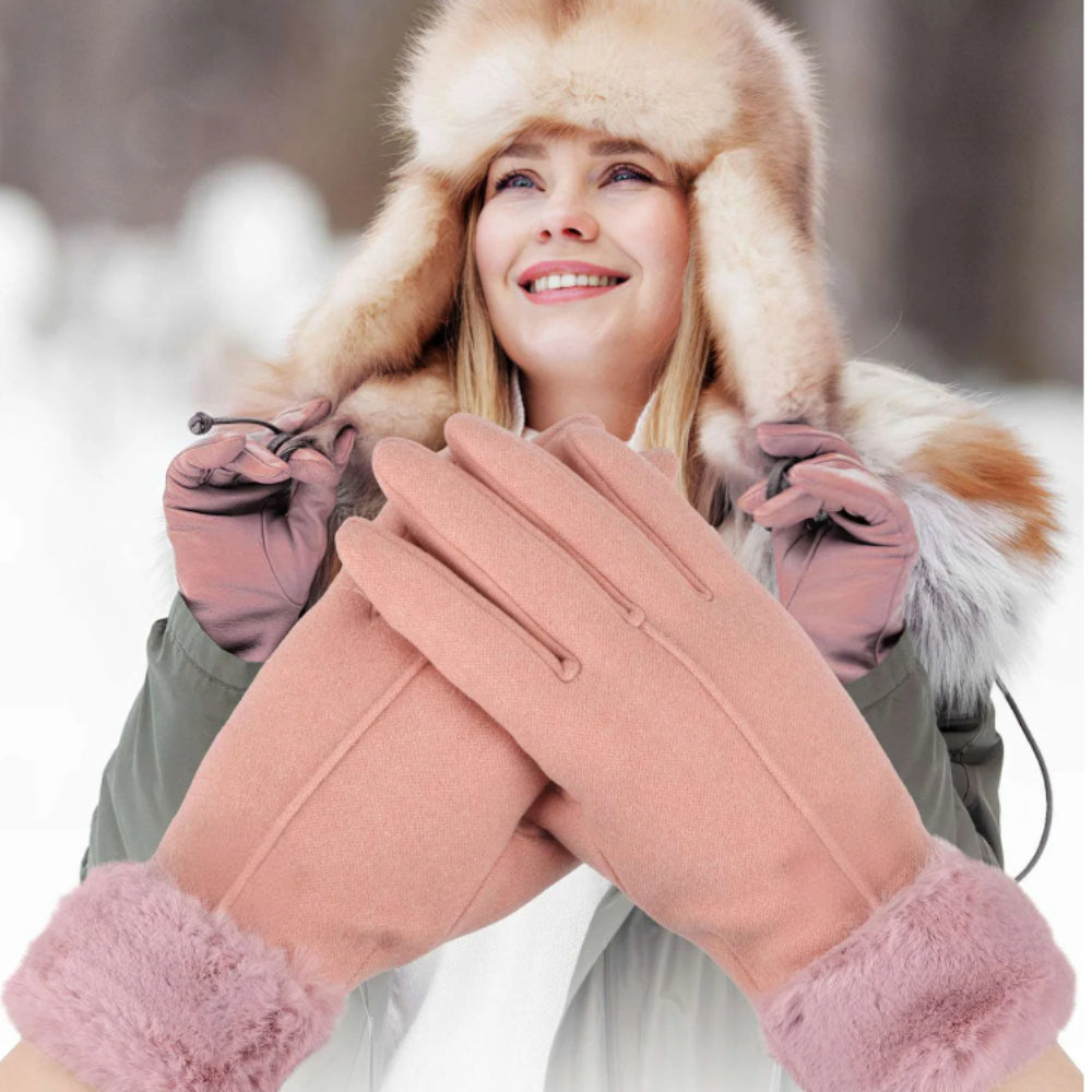 Dames Winterhandschoenen Aanraakscherm Buiten Gebruik