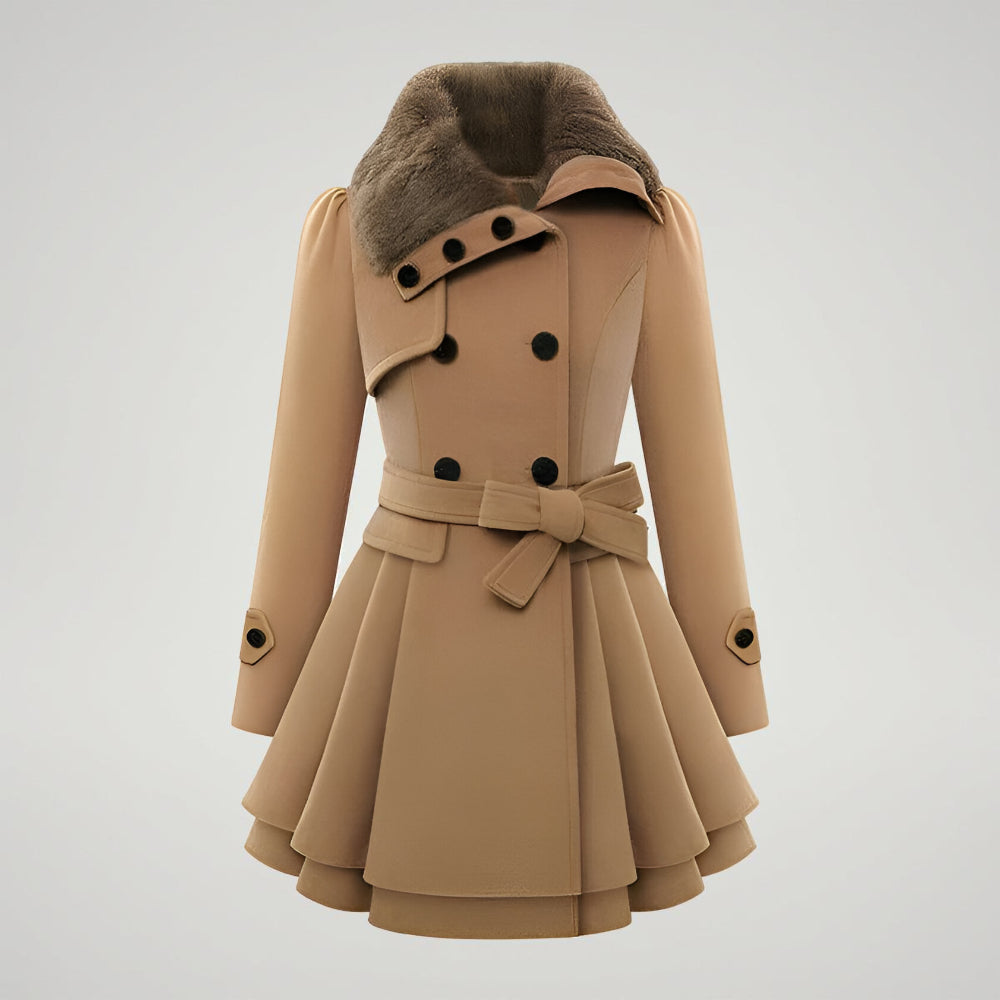 Cappotto Donna Inverno Lungo Cappuccio Bottoni Caldo Casual