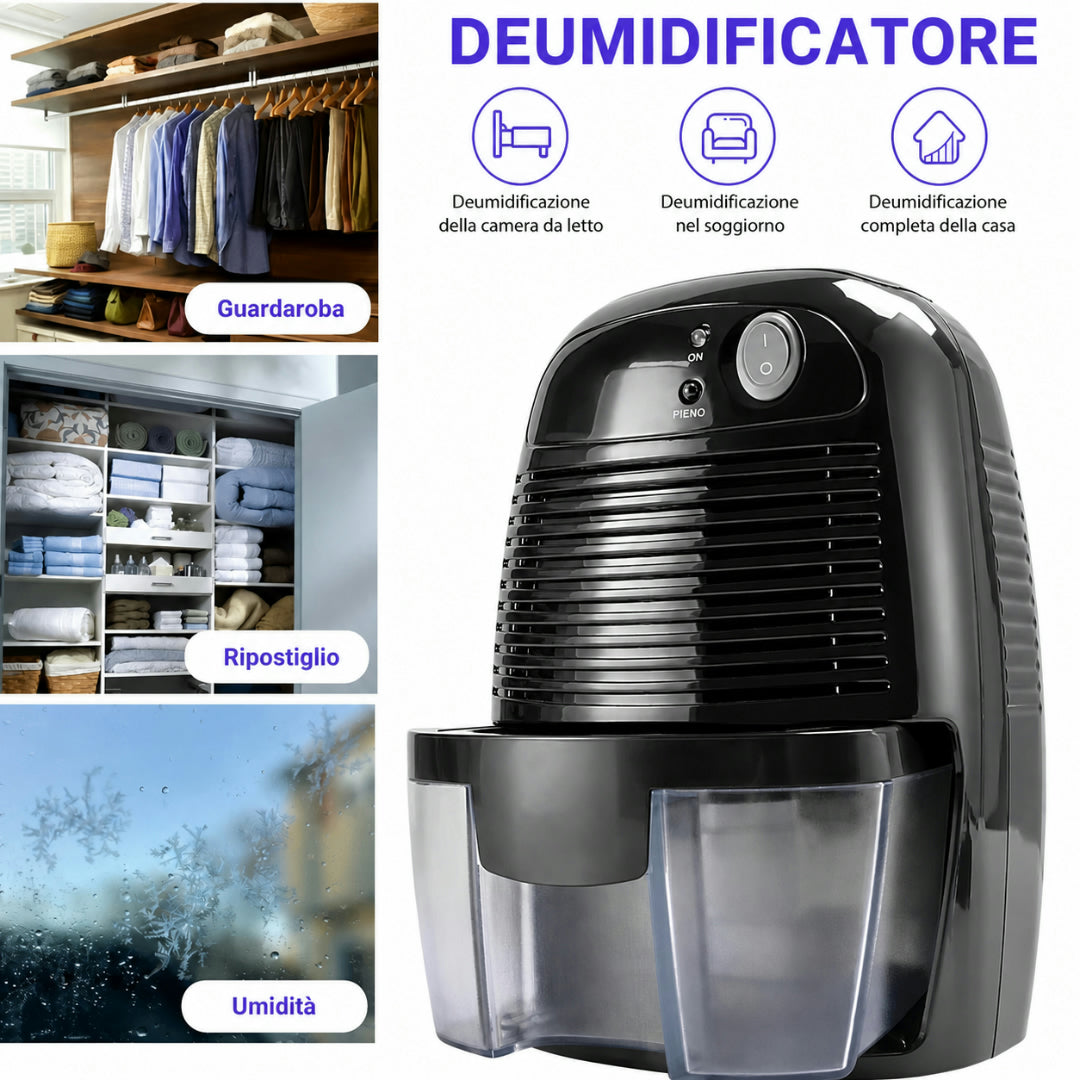 Deumidificatore portatile compatto per assorbire l'umidità interna