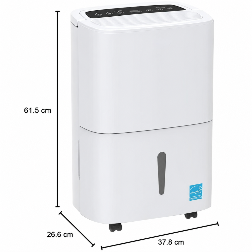 WiFi Cooling Dehumidifier for Large Spaces with Drainage