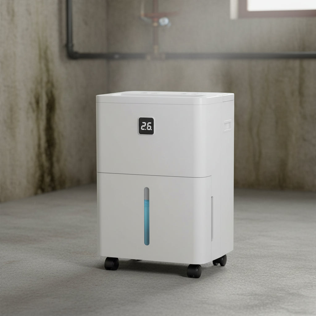 Deumidificatore Raffrescante Portatile per Casa con Serbatoio