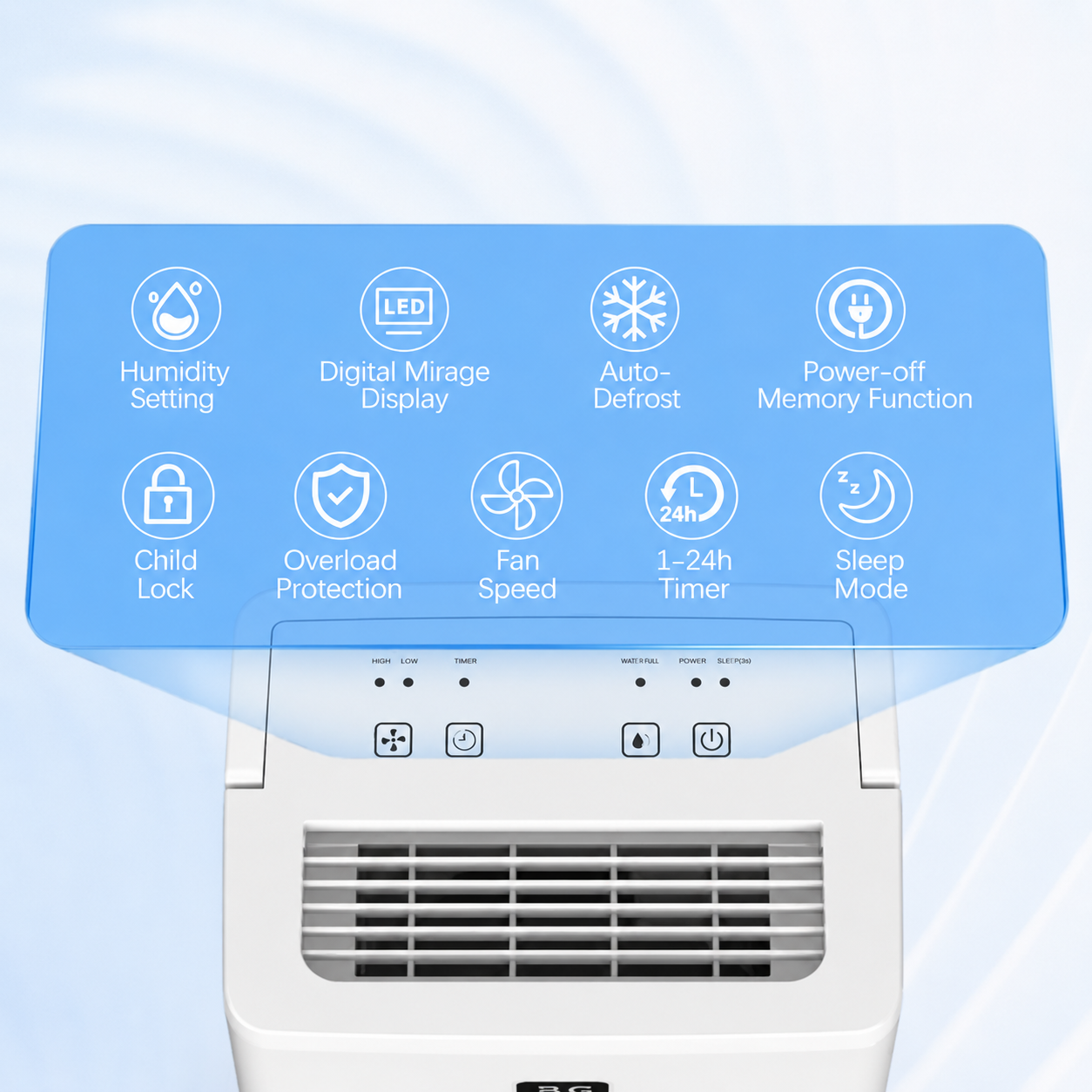 Portable Cooling Dehumidifier Home Tank