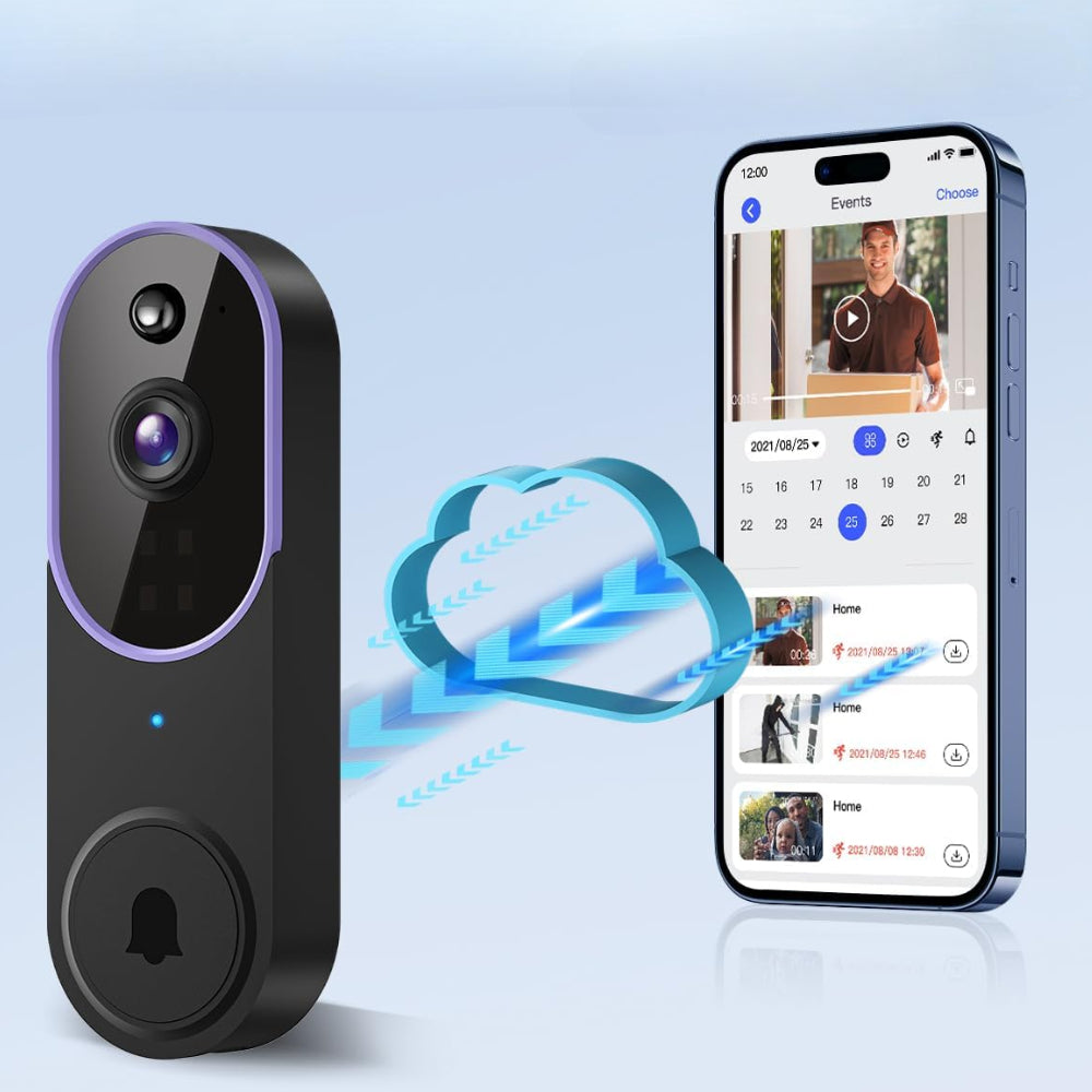 Videocitofono Wireless Telecamera Notturna Audio Bidirezionale