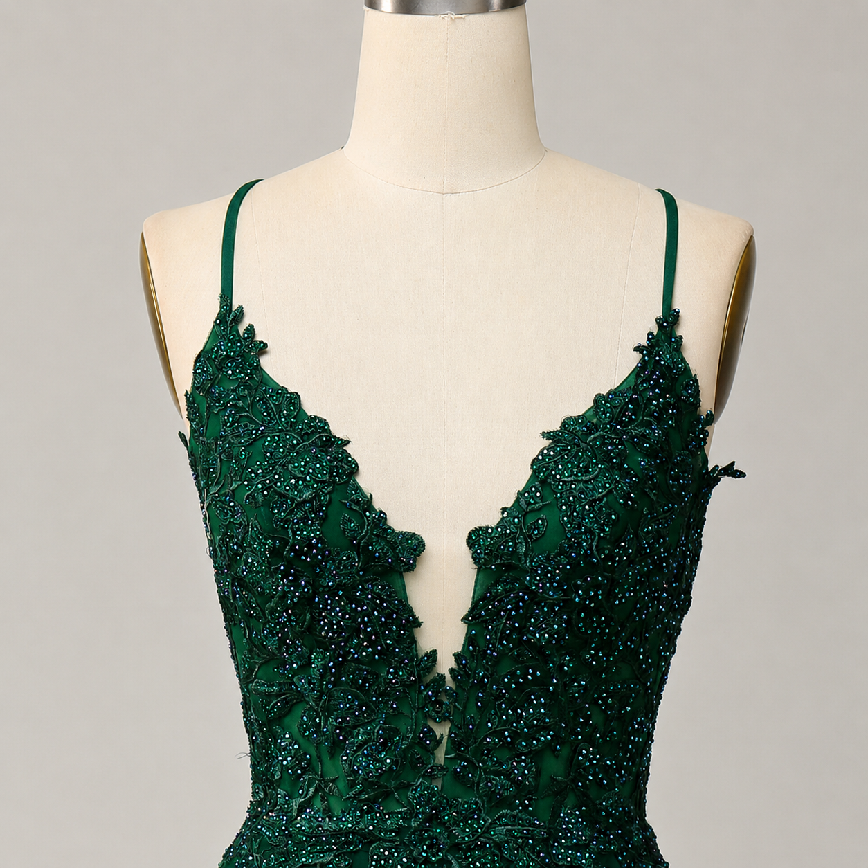 Women's Long Dress with Straps and Lace Back | Evening Dress