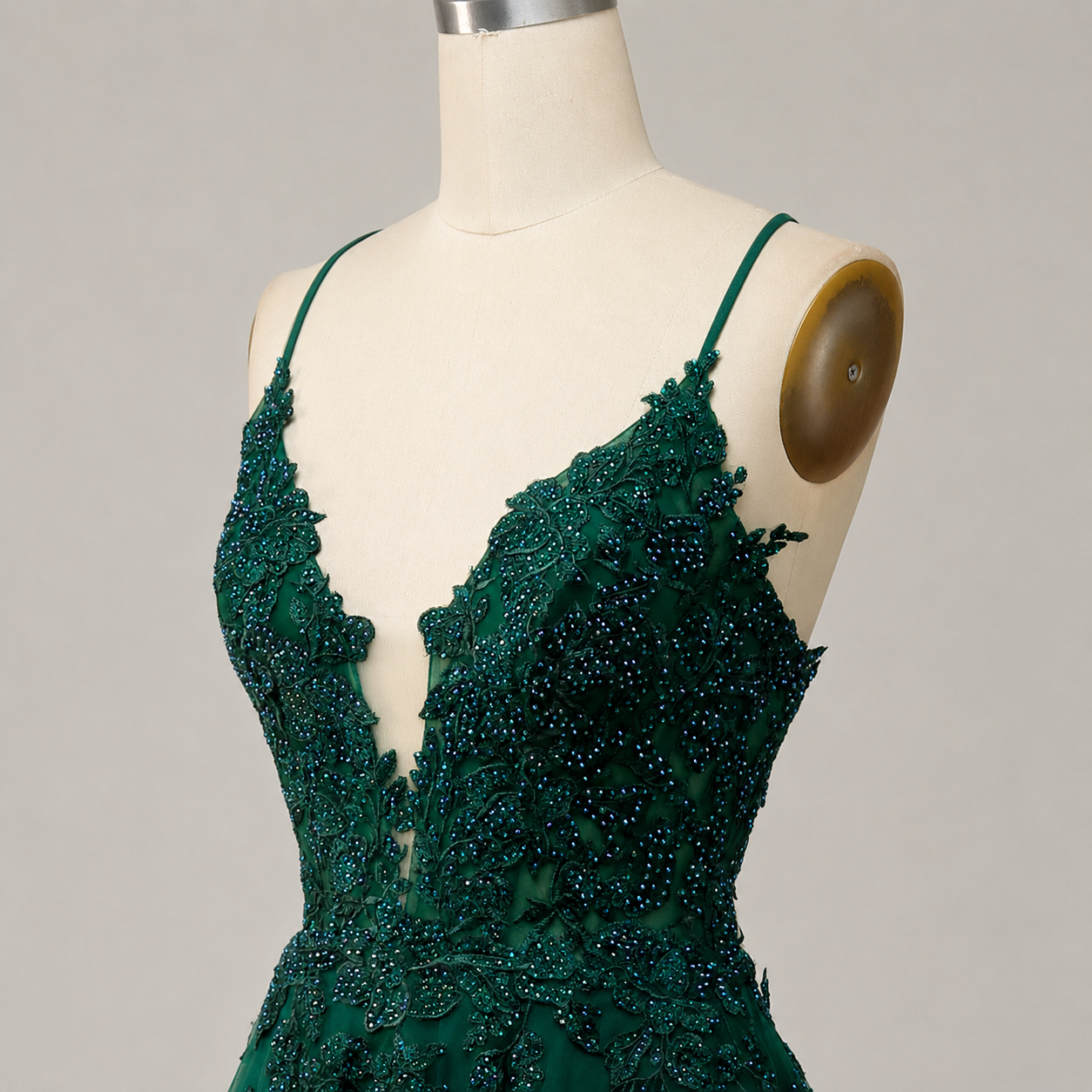 Women's Long Dress with Straps and Lace Back | Evening Dress