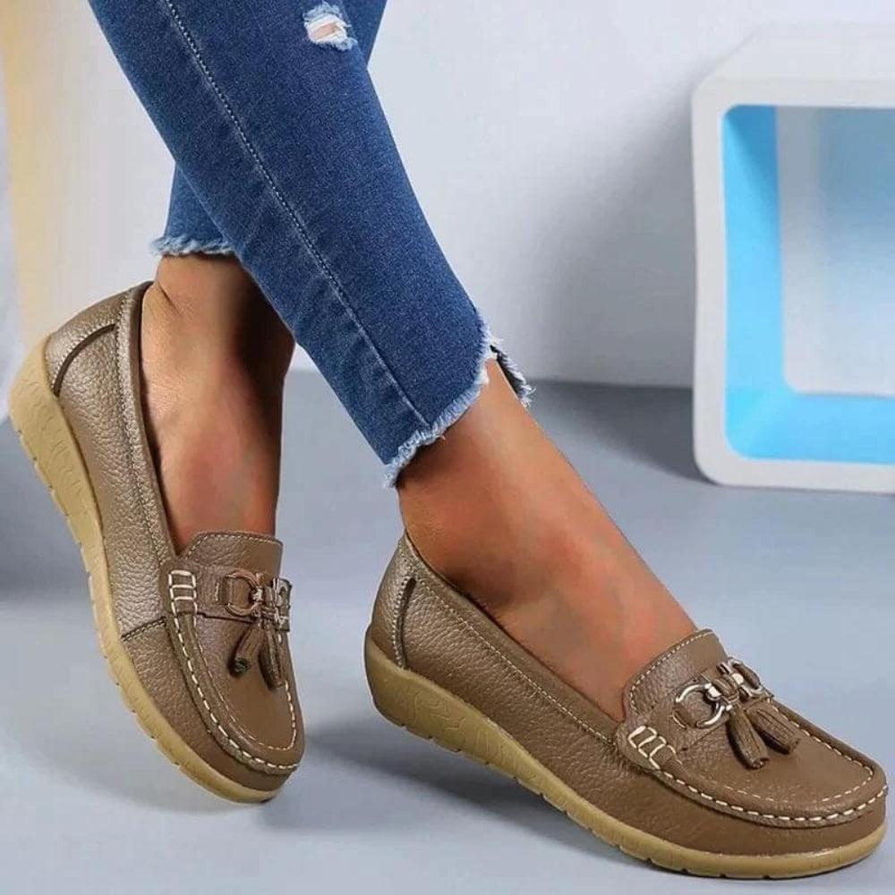 Women's Moccasins with Padded Insole Without Laces | Casual Shoes