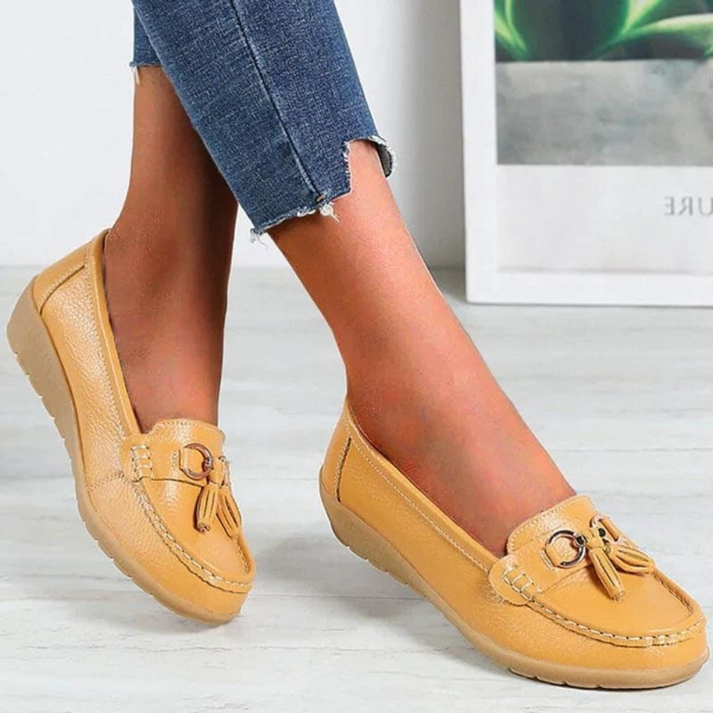 Women's Moccasins with Padded Insole Without Laces | Casual Shoes