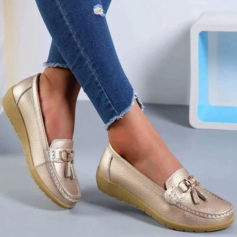 Women's Moccasins with Padded Insole Without Laces | Casual Shoes