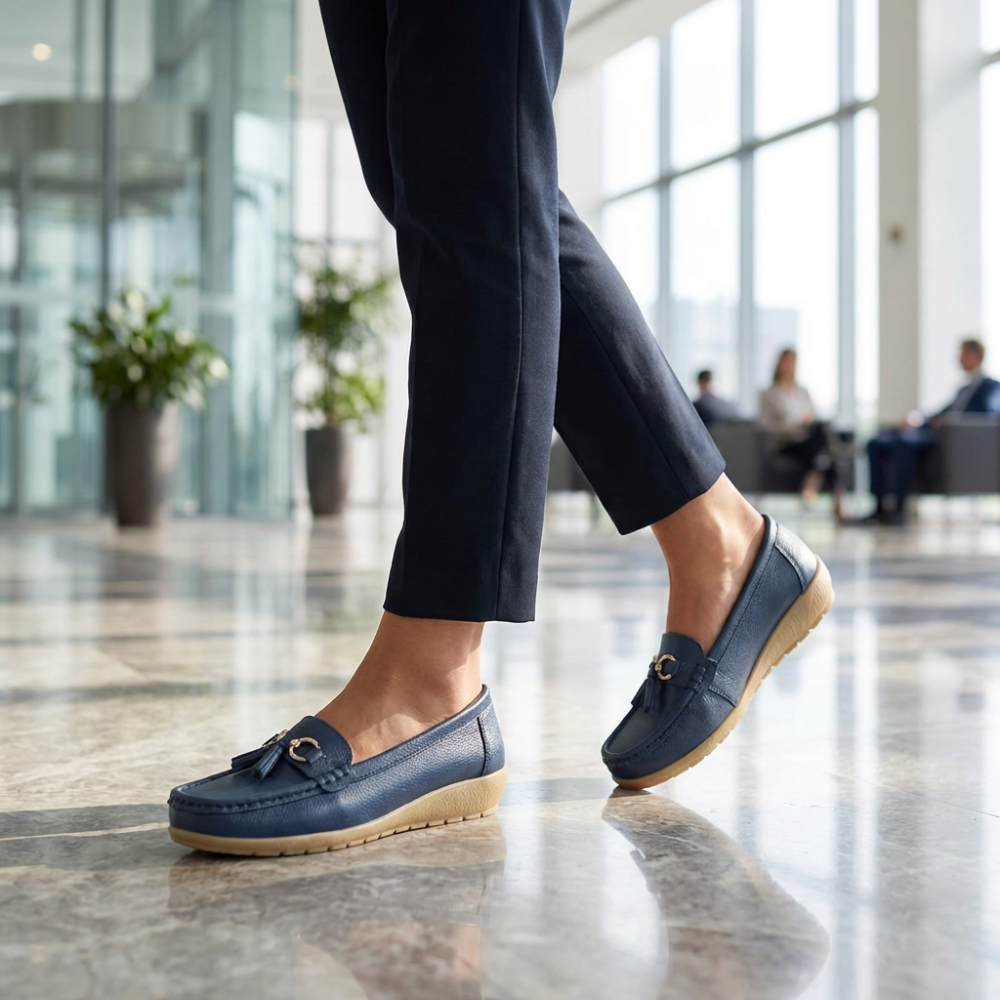 Women's Moccasins with Padded Insole Without Laces | Casual Shoes