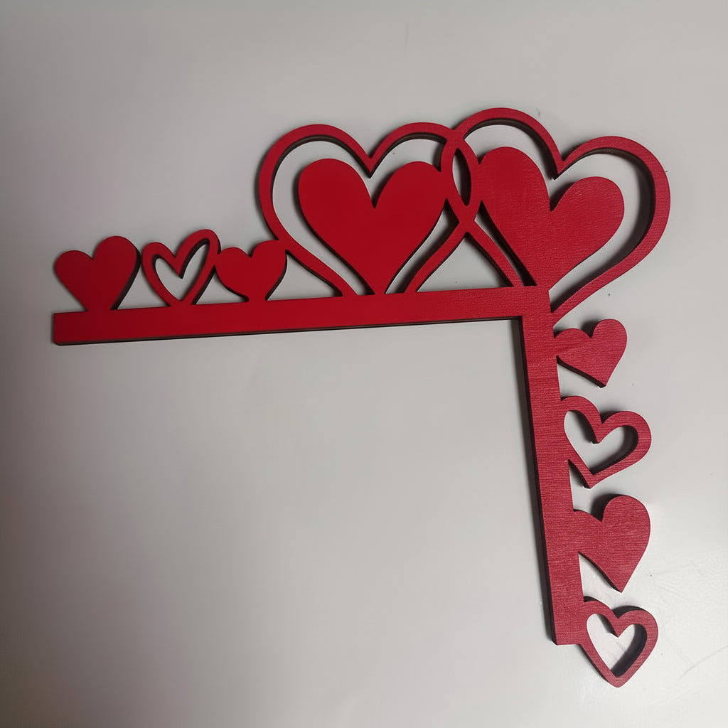 Decorazione Parete Legno Forma Cuore Decorazione Suggestiva