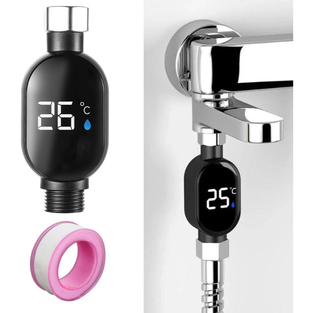 Termómetro Digital de Duche com LED Medidor de Temperatura da Água