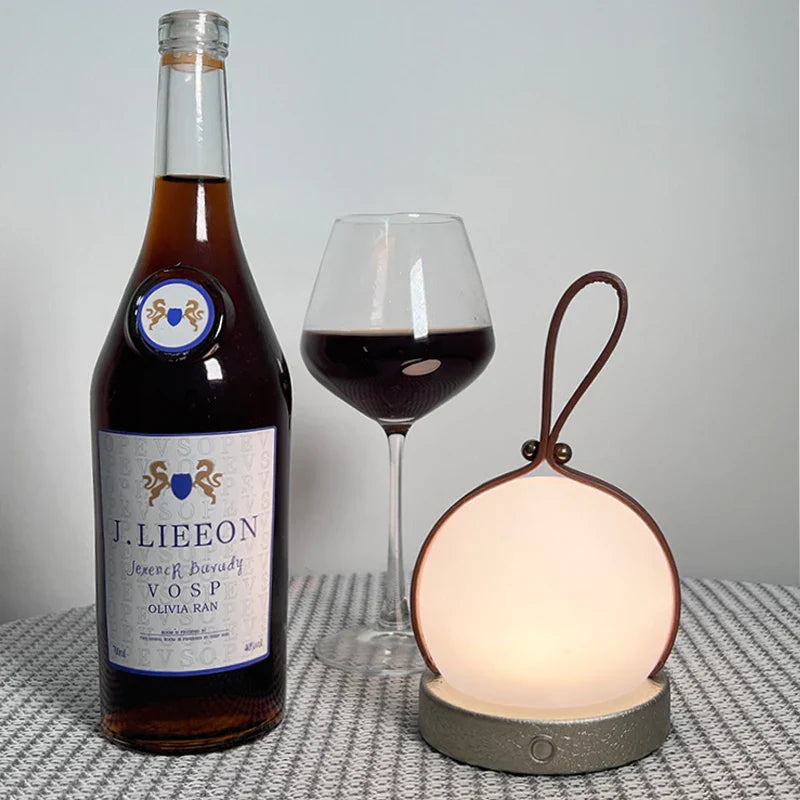 LumeSphere - Lanterna LED Wireless – Lampada da Tavolo Portatile con Luce Calda