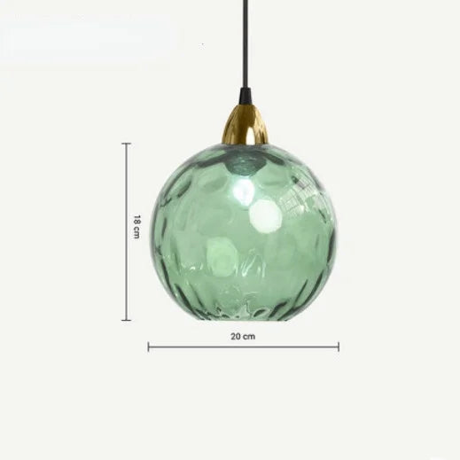 HelderBol - Lampada a Sospensione con Globo di Vetro