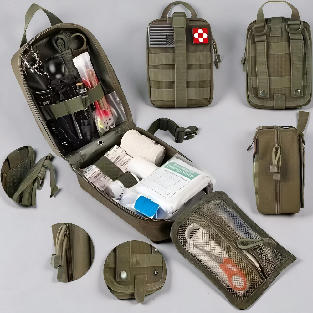 Kit de Primeiros Socorros Kit de Sobrevivência Kit Outdoor Pacote de Emergência Mochila de Campismo Conjunto