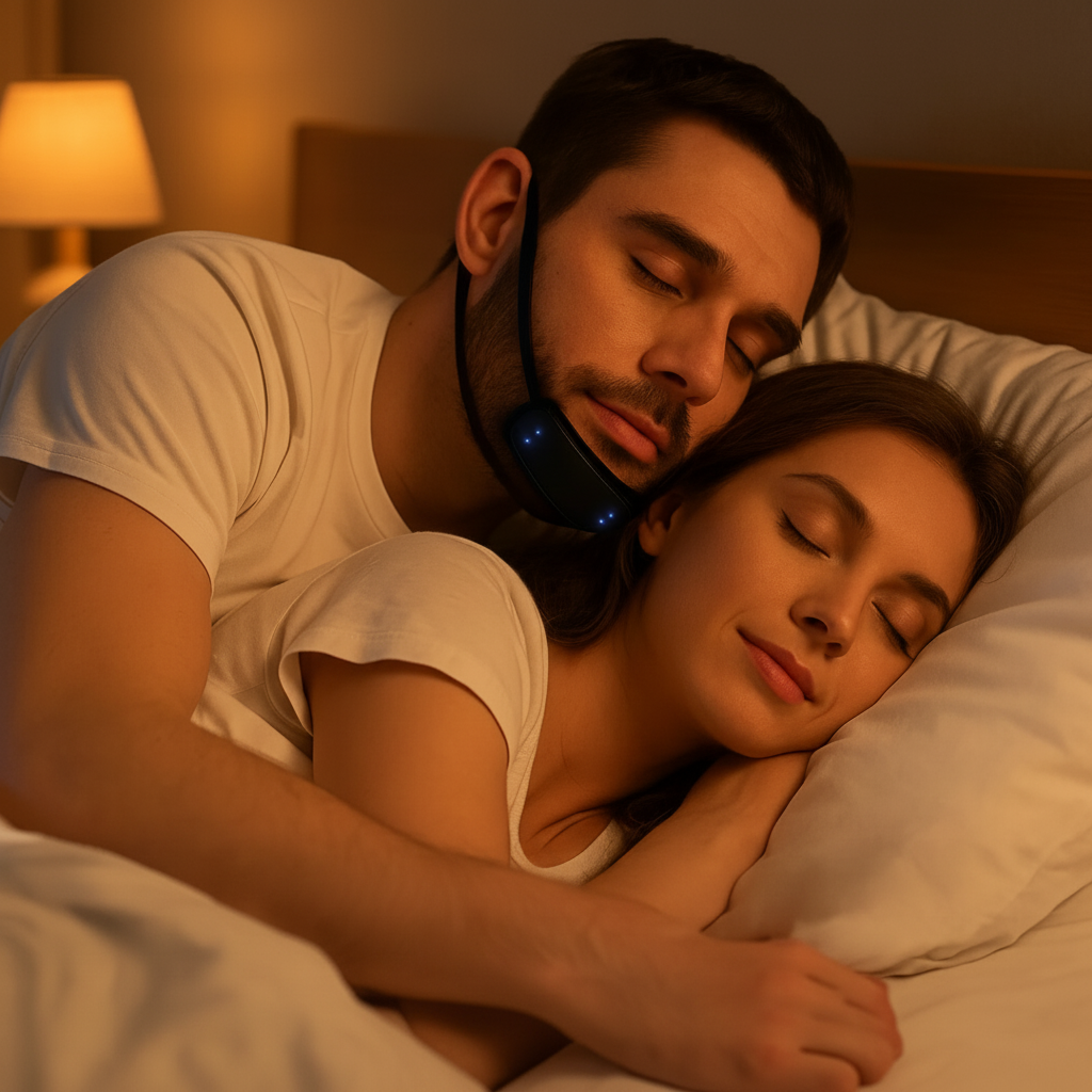 Fascia Sottogola Antirussamento Efficace Notti Tranquille Sonno Migliore