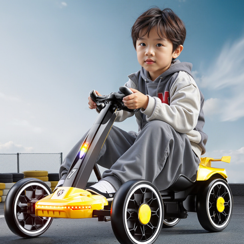 Kart Elétrico para Crianças com 4 Velocidades e Banco Ajustável