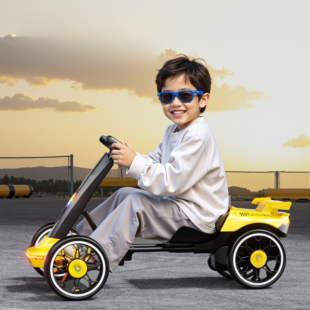 Kart Elétrico para Crianças com 4 Velocidades e Banco Ajustável