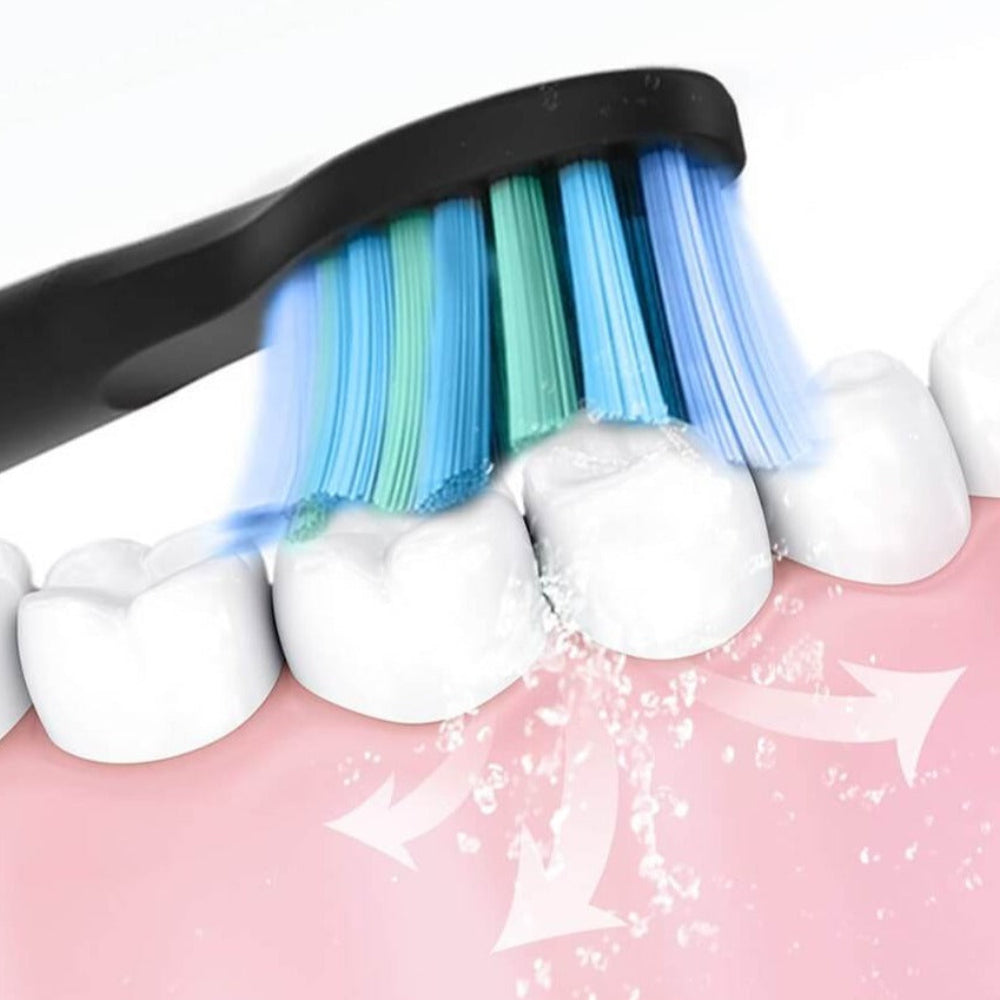Electric Toothbrush Sonic Rechargeable Timer Multiple Brush Heads