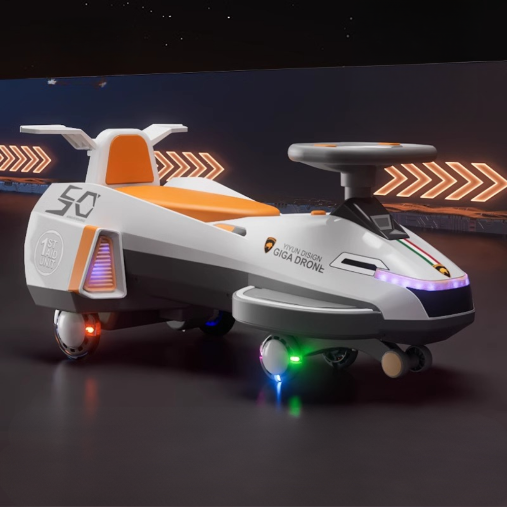 Elektrische Kinderauto 12V Wiggle Swing Voertuig voor Actief Spelen 0