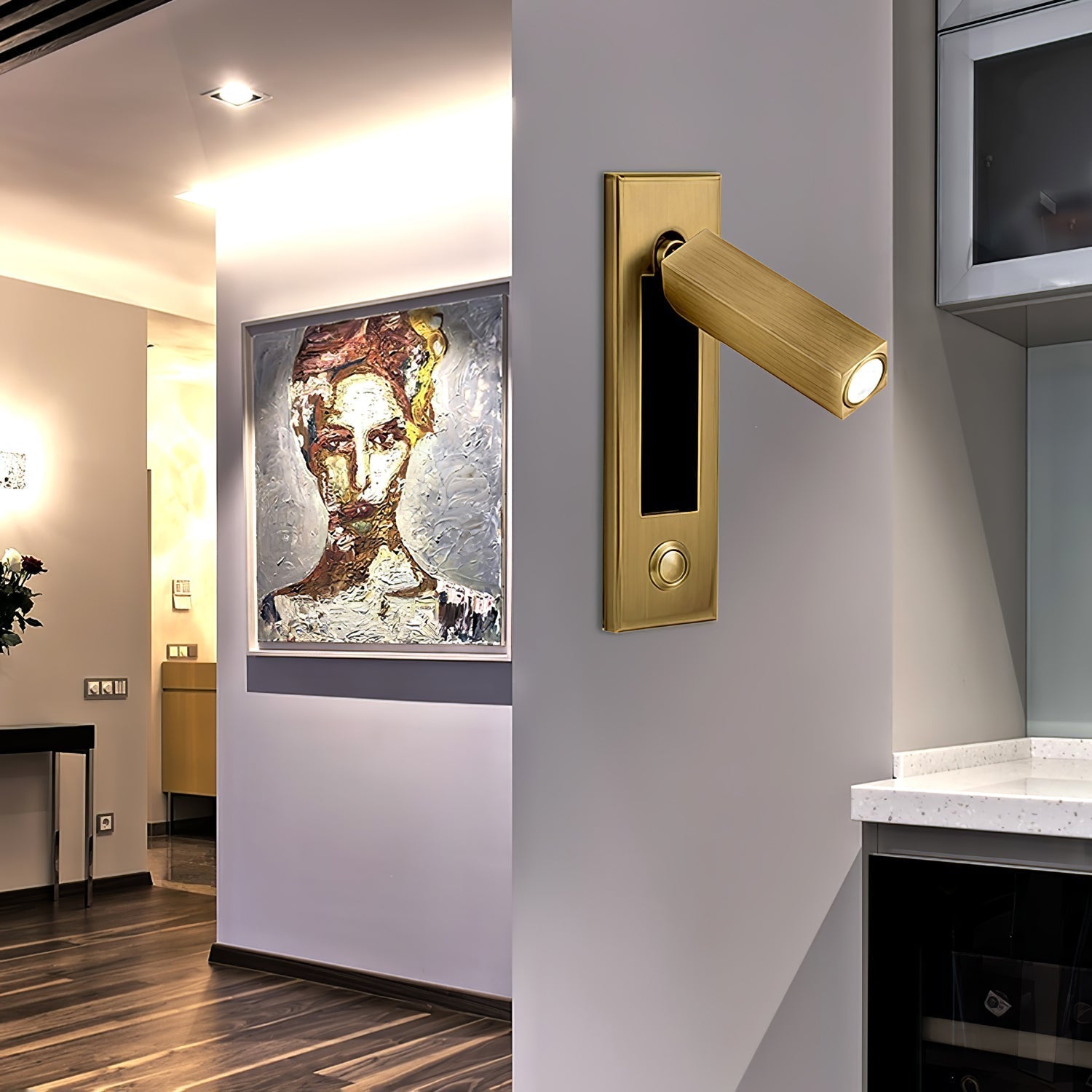 GlowNest - Built-in Nightstand Wall Lamp