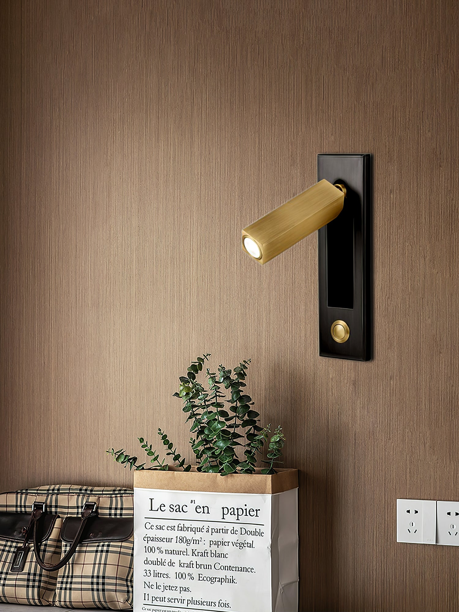 GlowNest - Built-in Nightstand Wall Lamp