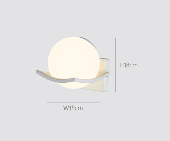 LuxeLight - Modern Milk Glass Wall Lamp with LED Lighting – Dimmable & Energy Efficient