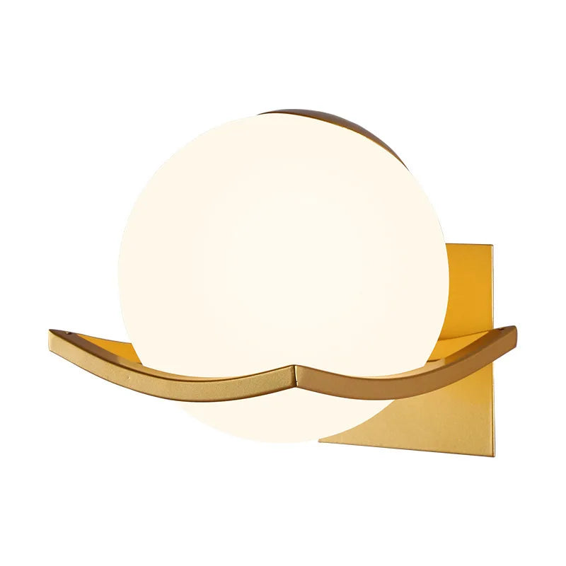 LuxeLight - Modern Milk Glass Wall Lamp with LED Lighting – Dimmable & Energy Efficient