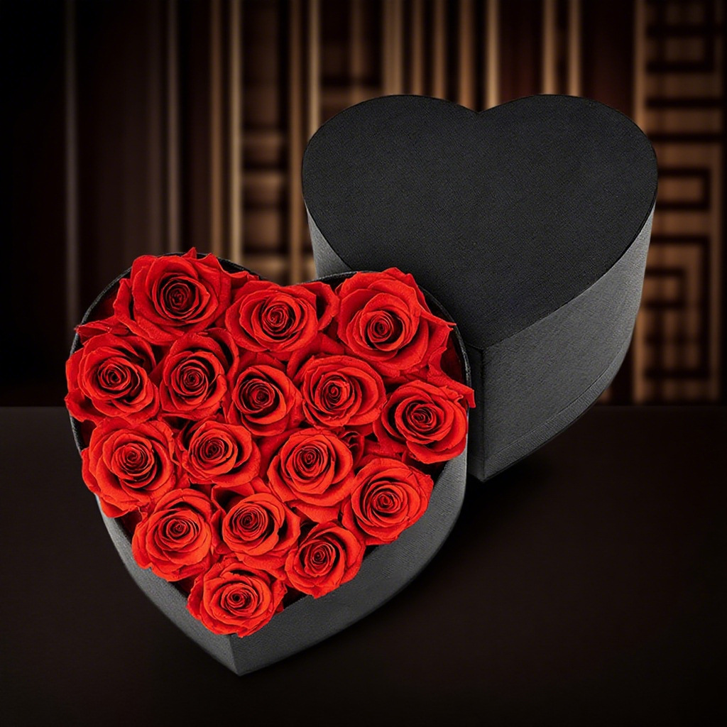 Scatola Rose Eterne Luxe Regalo Romantico Donne