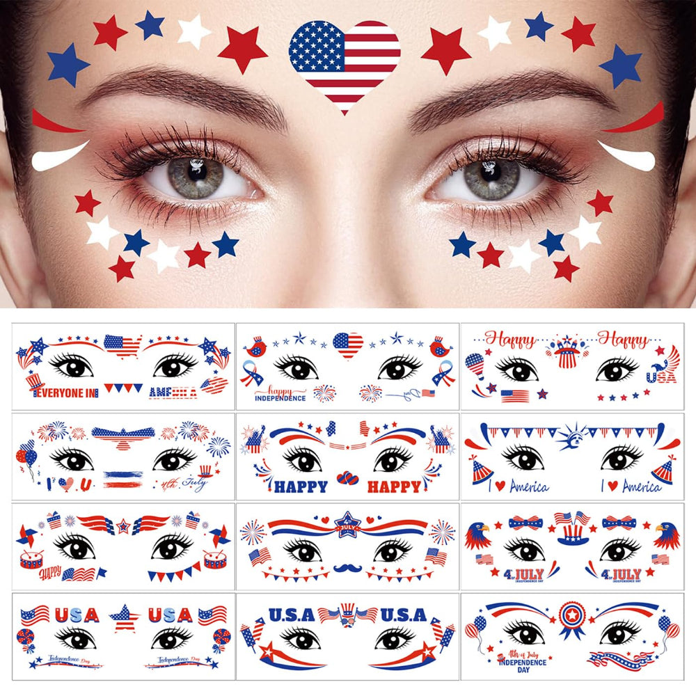 Trucco Viso Mondiale Adesivi Pittura Viso Waterproof Festival