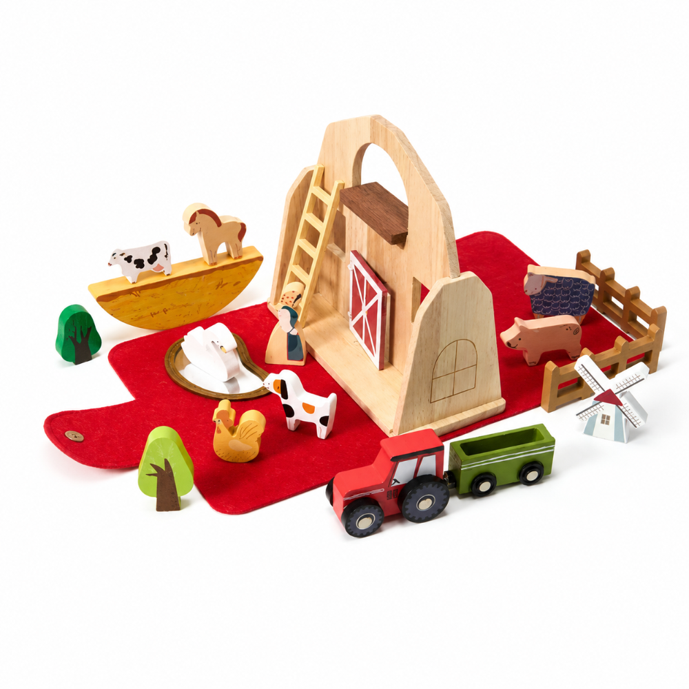 Fattoria in legno gioco di legno giocattoli