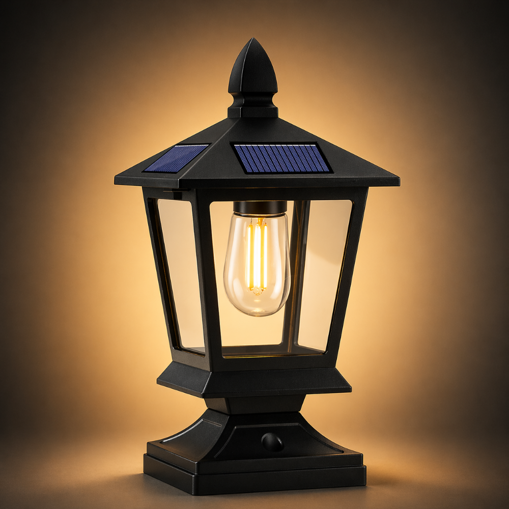 FlameLume - Solar LED Wand Lamp with Flame Effect for Garden and Terrace