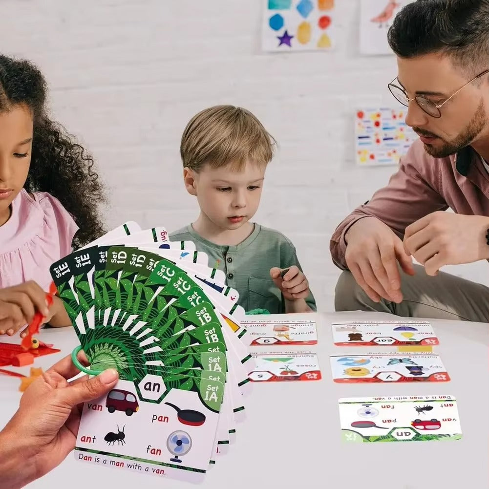 Flash Cards Phonics Reading Learning Cards Kids Education Set
