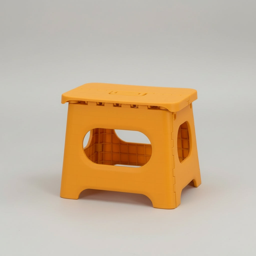 Folding Step Stool Portable Lightweight Plastic Stool with Handle 11
