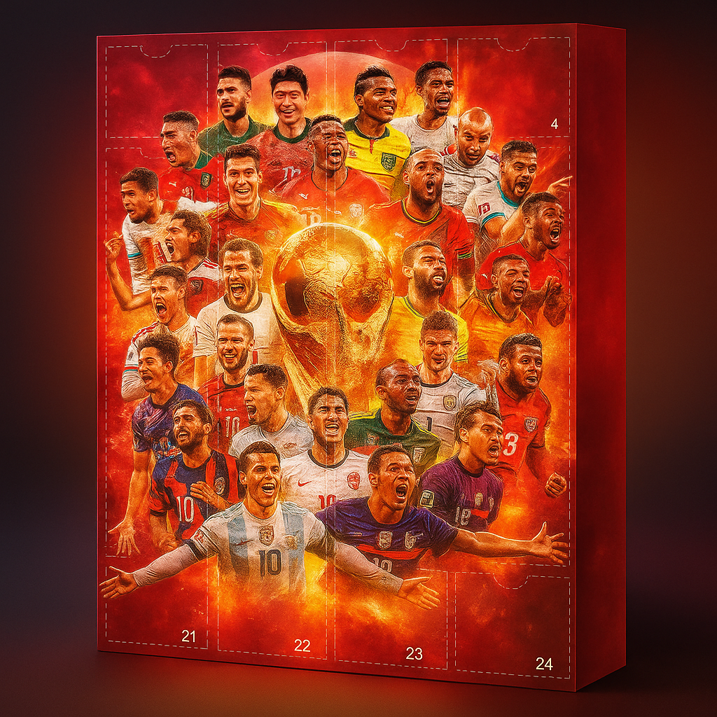 Football Advent Calendar Figure Set Festive Gift for Fans 1