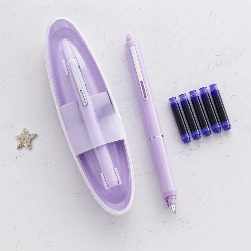 Retractable Fountain Pen Soft Writing Professional Use