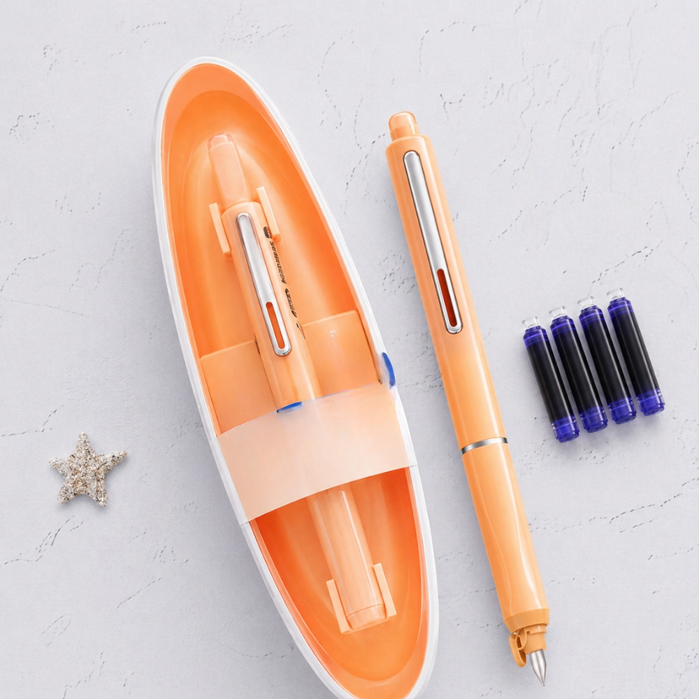 Retractable Fountain Pen Soft Writing Professional Use