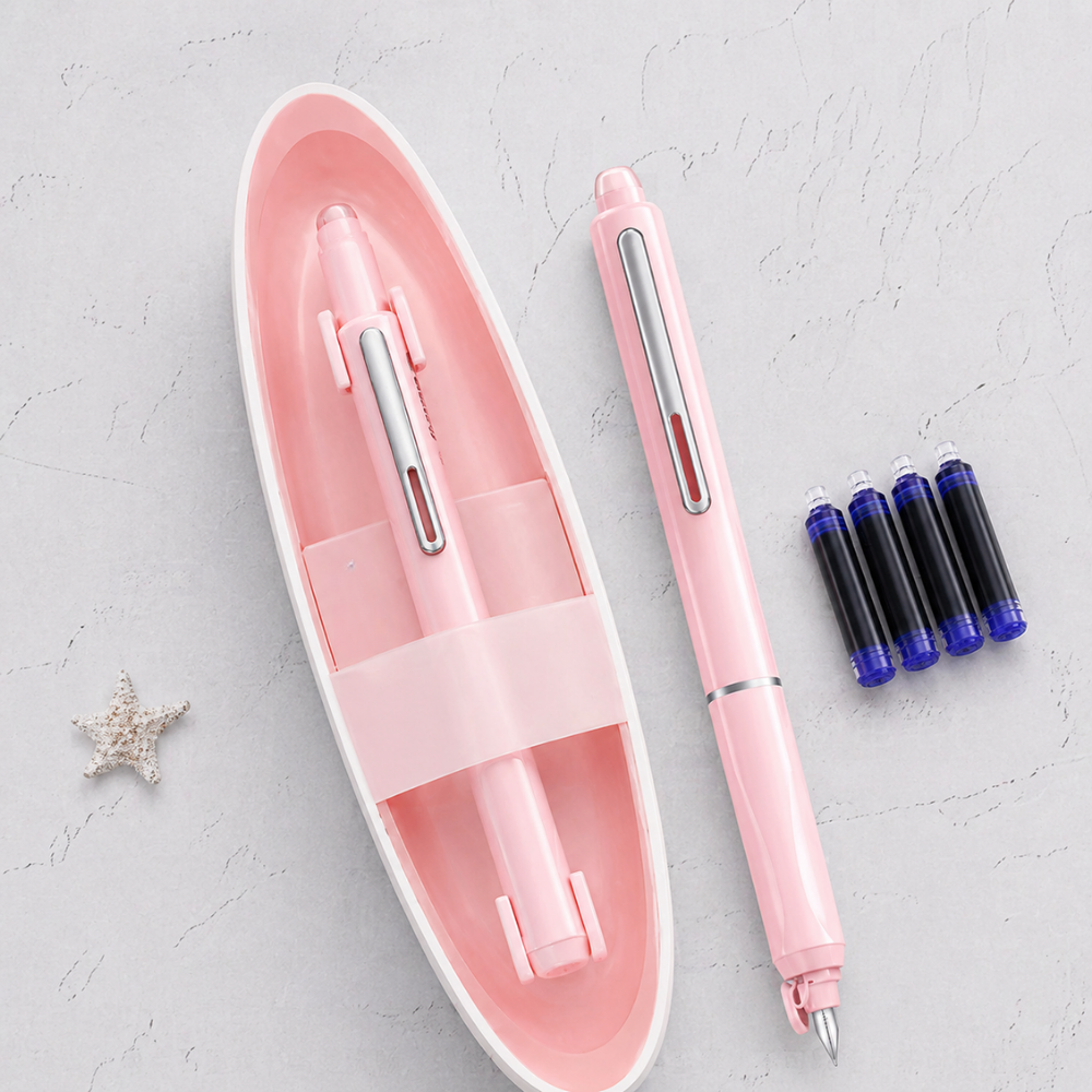 Retractable Fountain Pen Soft Writing Professional Use