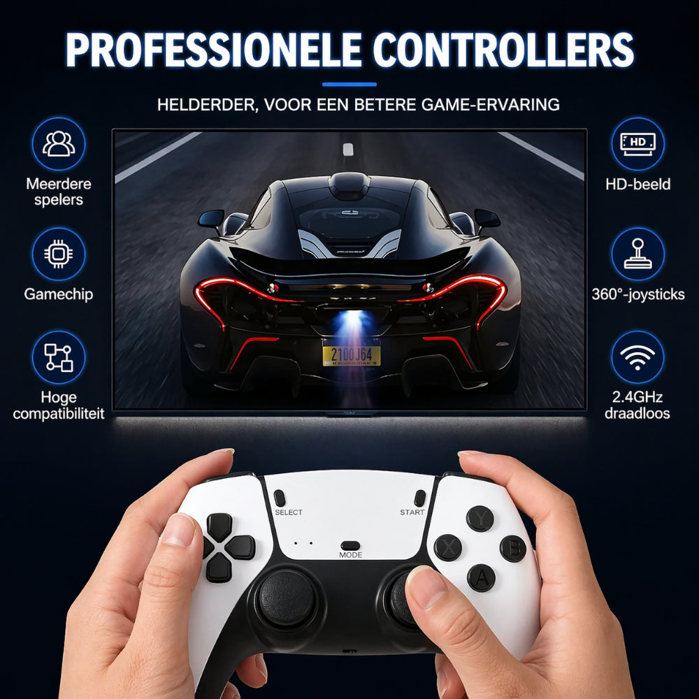 Retro Game Console Gaming Stick 4K Wireless