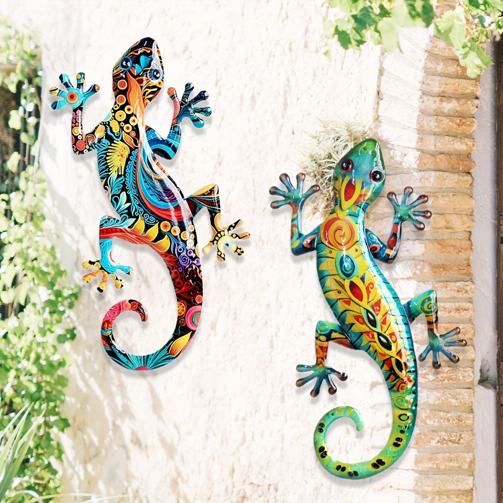 GekkoDecor - 2 pieces Large Gecko Wall Decoration