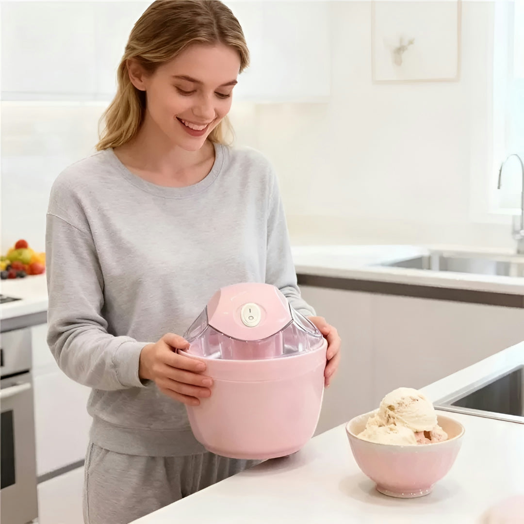 Gelatiera per Dessert Freddi con Raffreddamento, Compatta per Uso Domestico
