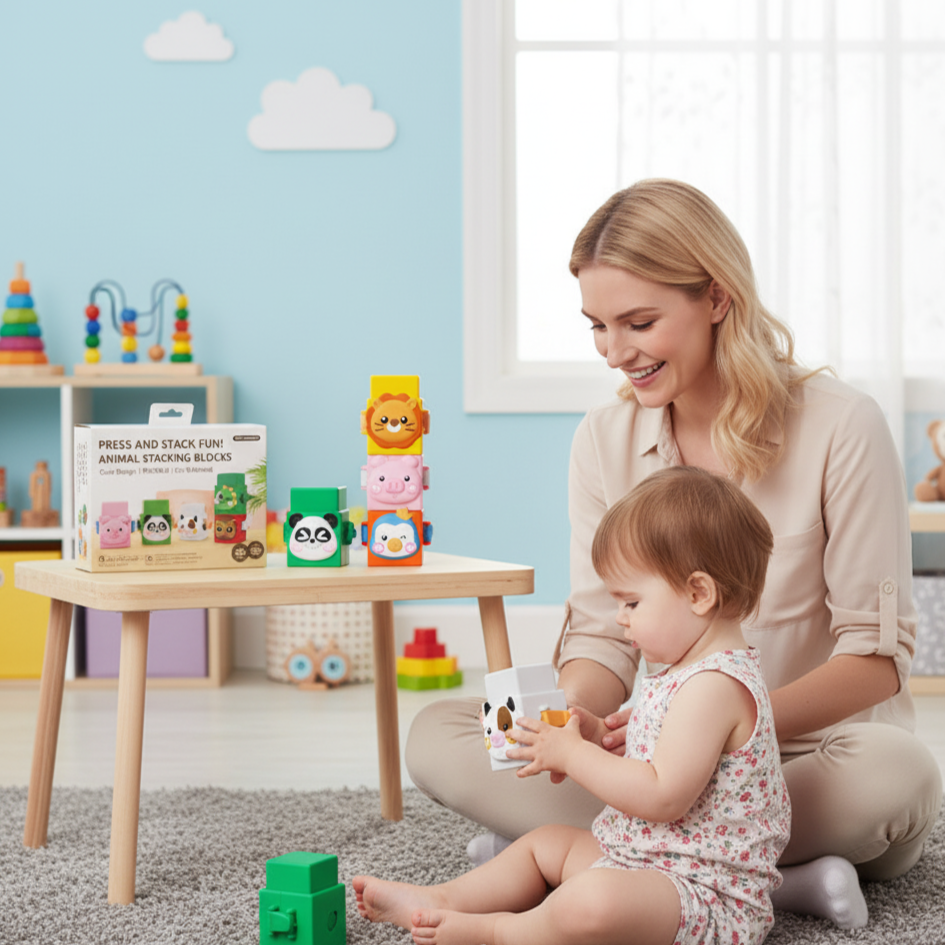 Pädagogisches Montessori Tier Stapelset Bauspielzeug - Image 3