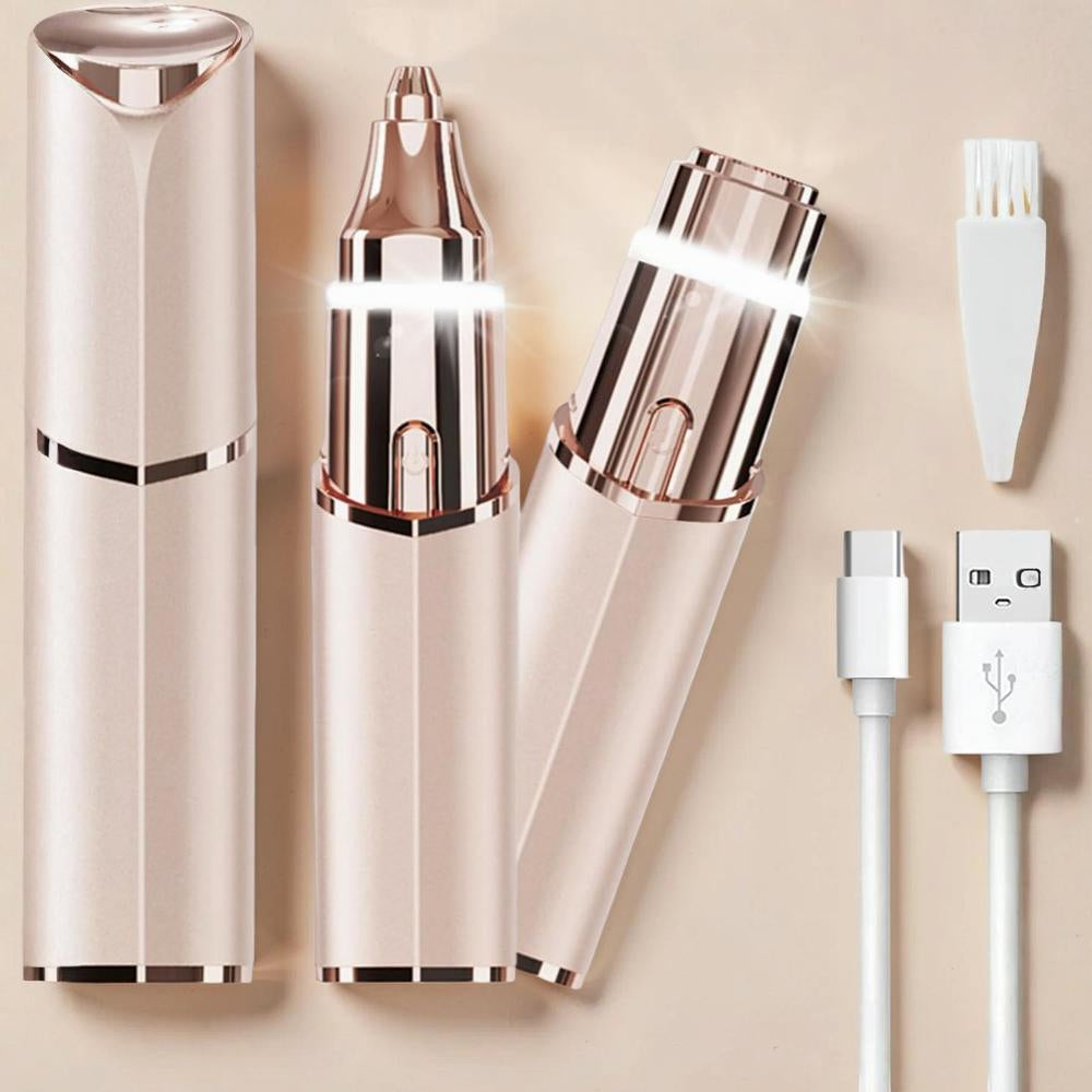Epilatore Elettrico Viso Donna USB Ricaricabile LED