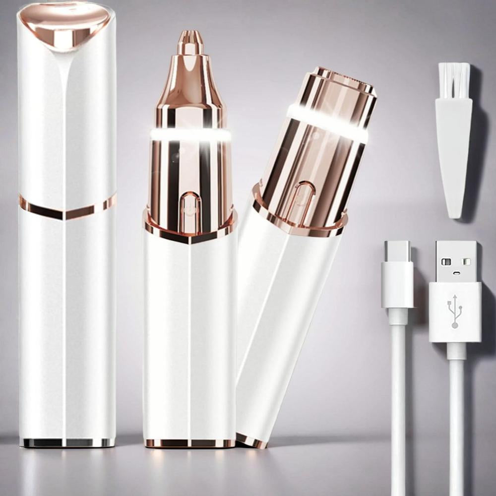 Epilatore Elettrico Viso Donna USB Ricaricabile LED
