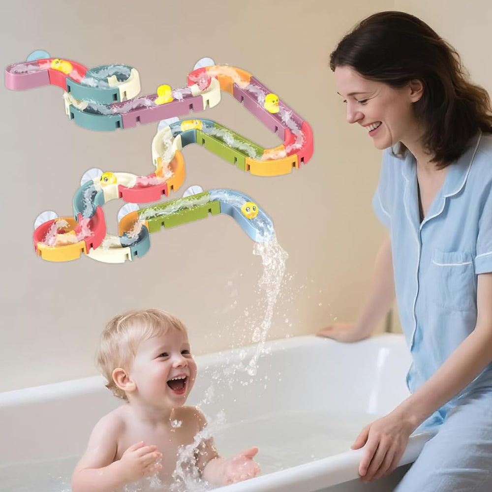 Giocattolo da bagno interattivo con pista d'acqua per il divertimento dei bambini