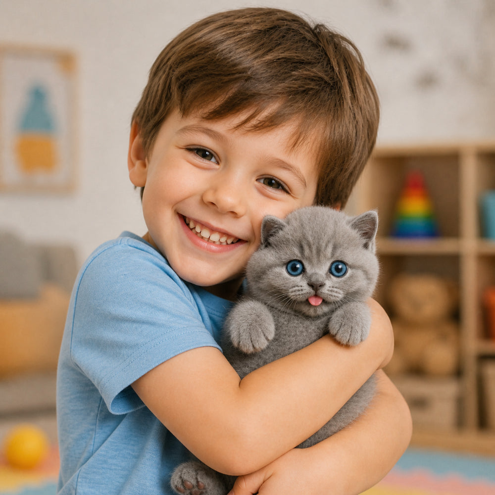 Giocattolo elettronico interattivo gatto che miagola e cammina