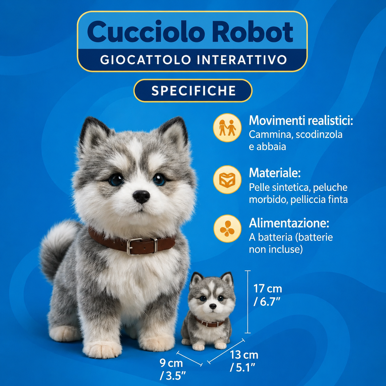 Interactive Toy Robot Dog Electronic Puppy for Children