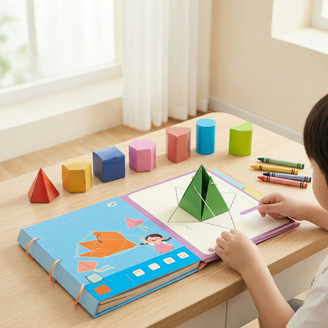 Gioco educativo geometria attività logica apprendimento bambini