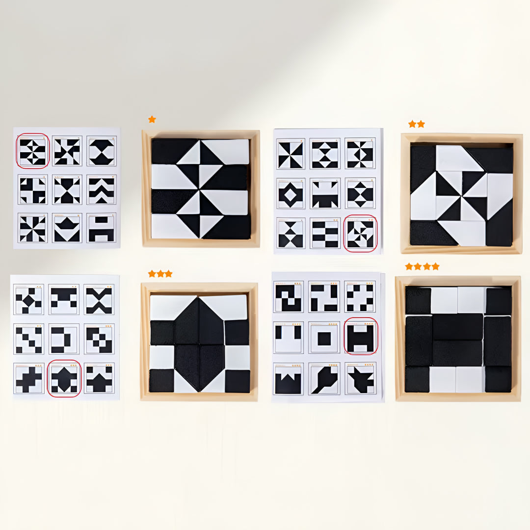 Jogo de Lógica Puzzle Portátil Divertido Educativo