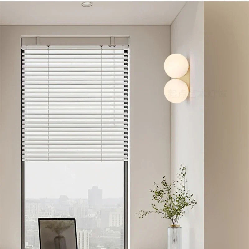 Wandlamp Wandverlichting Goud Glas Modern Dubbel