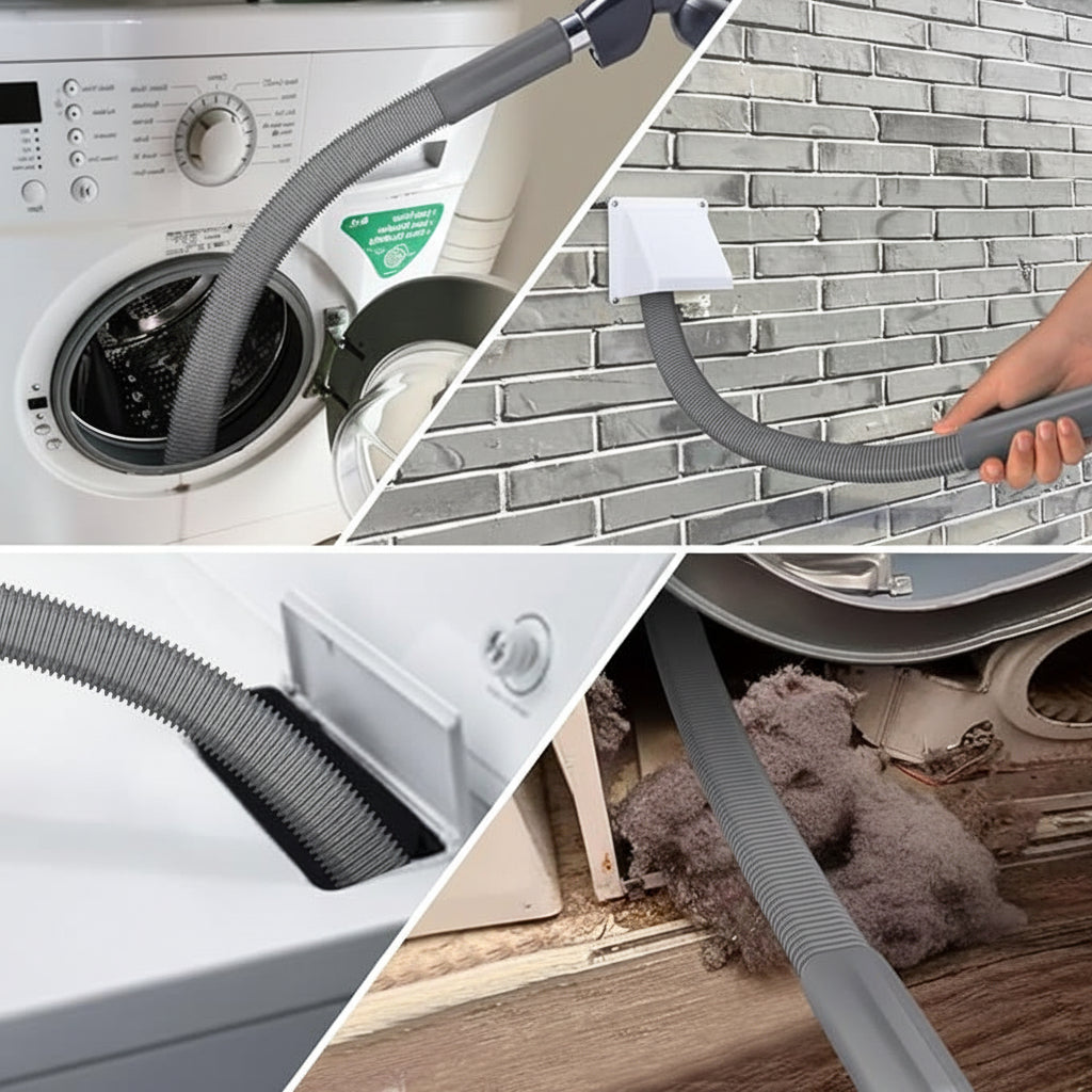 Flexible Dryer Ventilation Air Suction Cleaning Brush Accessory